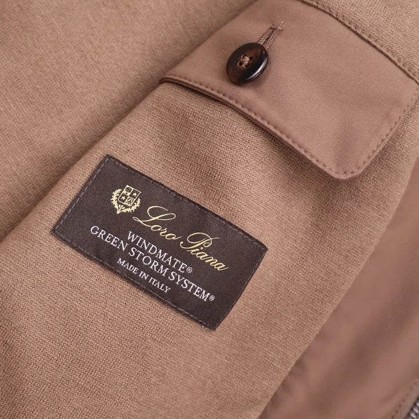 Loro Piana Brown Windmate Traveller Cashmere Jacket – pre-owned luxury menswear at Sanpetuna
