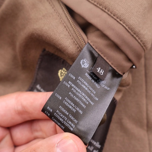 Loro Piana Brown Windmate Traveller Cashmere Jacket – pre-owned luxury menswear at Sanpetuna