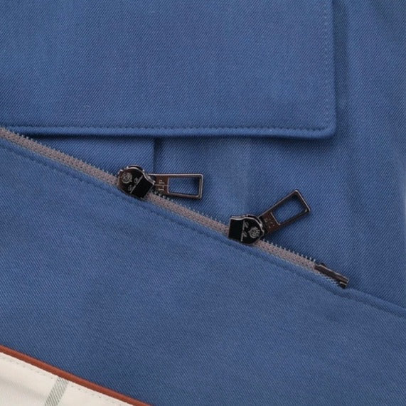 Loro Piana Blue Coniston Silk Parka – pre-owned luxury menswear at Sanpetuna