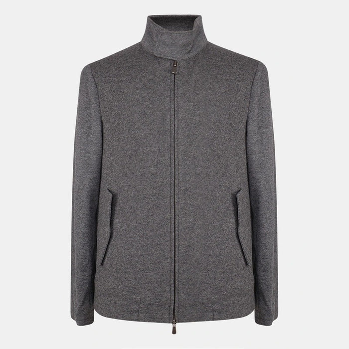 Grey Cashmere Jersey Bomber (EU 50)