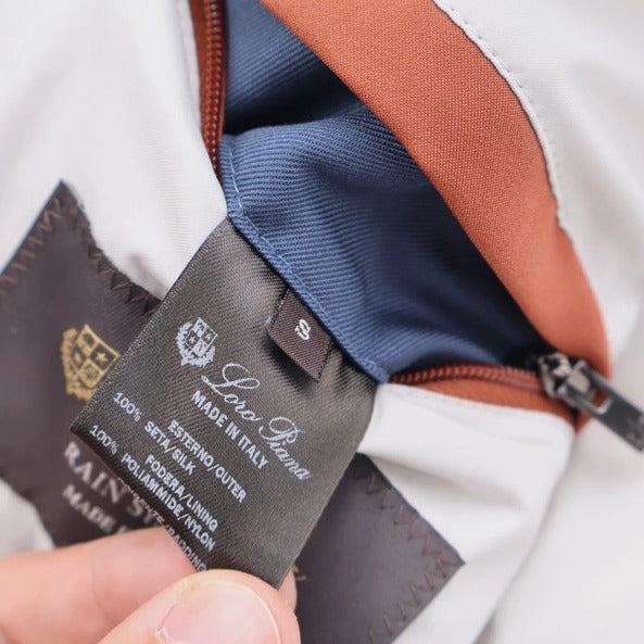 Loro Piana Navy Silk Quilted Overshirt – pre-owned luxury menswear at Sanpetuna