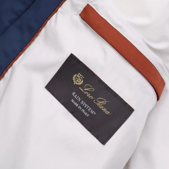 Loro Piana Navy Silk Quilted Overshirt – pre-owned luxury menswear at Sanpetuna