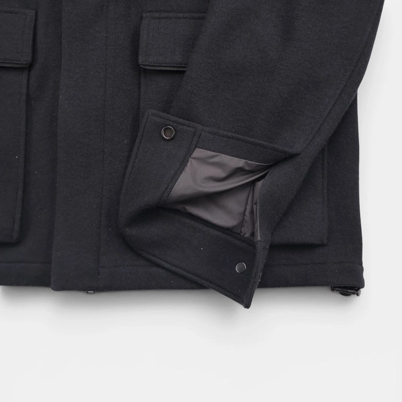 Loro Piana Black Cashmere Wool Chore Jacket – pre-owned luxury menswear at Sanpetuna