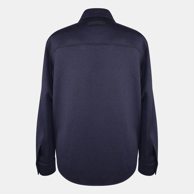 Loro Piana Navy Linen Jersey Harrington Jacket – pre-owned luxury menswear at Sanpetuna