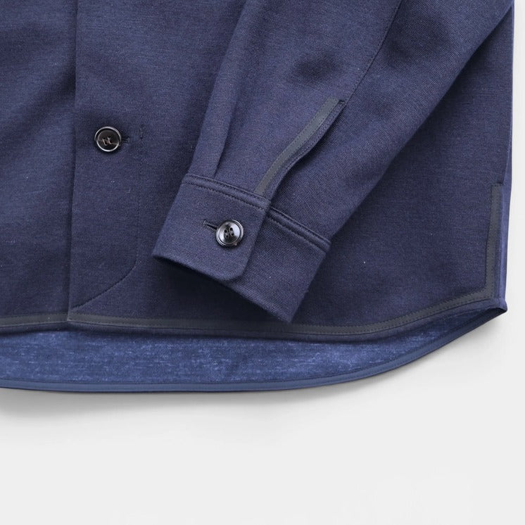 Loro Piana Navy Linen Jersey Harrington Jacket – pre-owned luxury menswear at Sanpetuna