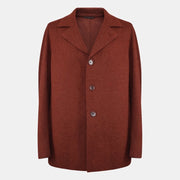 Loro Piana Brown Savile Cashmere Jersey Coat – pre-owned luxury menswear at Sanpetuna