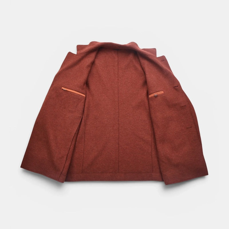 Loro Piana Brown Savile Cashmere Jersey Coat – pre-owned luxury menswear at Sanpetuna