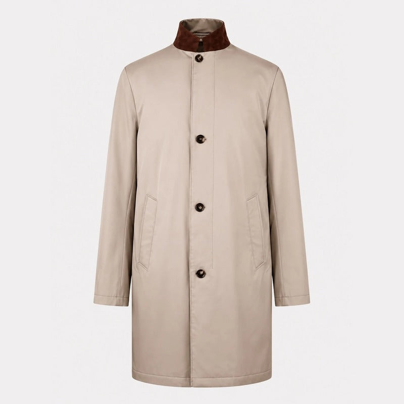 Loro Piana Brown Sebring Windmate Cashmere Coat – pre-owned luxury menswear at Sanpetuna