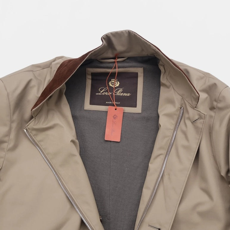 Loro Piana Brown Sebring Windmate Cashmere Coat – pre-owned luxury menswear at Sanpetuna