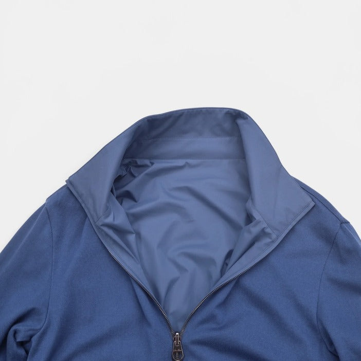 Loro Piana Blue Windmate Cashmere Bomber – pre-owned luxury menswear at Sanpetuna