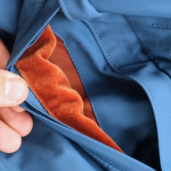 Loro Piana Blue Lanbrooke Wool Bomber – pre-owned luxury menswear at Sanpetuna