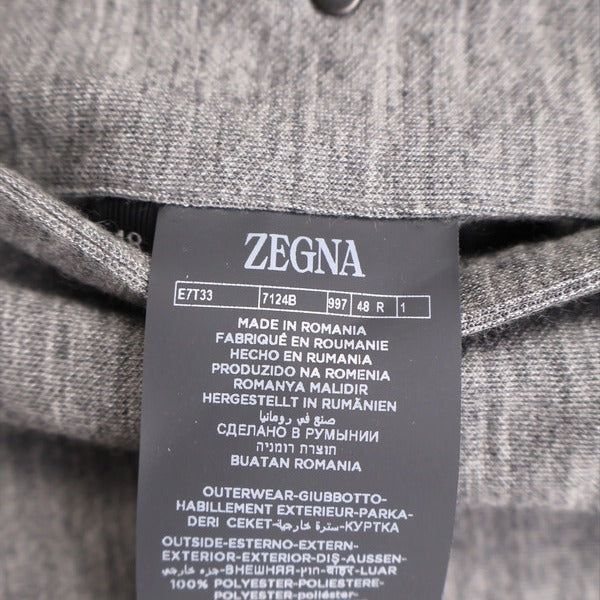 Loro Piana White/Grey Brezza Cashmere Reversible Blouson – pre-owned luxury menswear at Sanpetuna