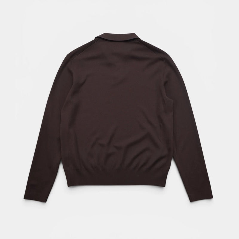 Loro Piana Brown Empire Gift of Kings Wool Polo – pre-owned luxury menswear at Sanpetuna