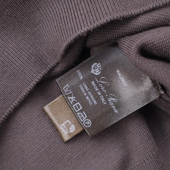 Loro Piana Brown Empire Gift of Kings Wool Polo – pre-owned luxury menswear at Sanpetuna
