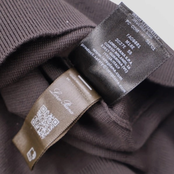 Loro Piana Brown Empire Gift of Kings Wool Polo – pre-owned luxury menswear at Sanpetuna