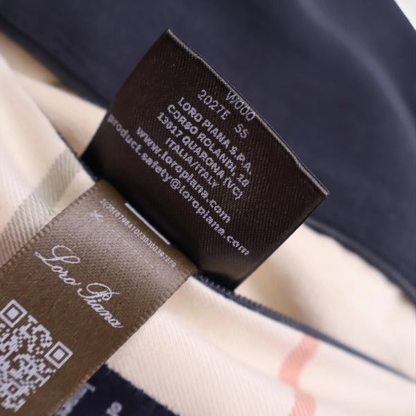 Loro Piana Navy Roadster Floral Linen Jacket – pre-owned luxury menswear at Sanpetuna