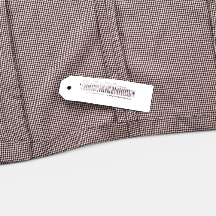 Loro Piana Beige/Brown Houndstooth Cashmere Jacket – pre-owned luxury menswear at Sanpetuna