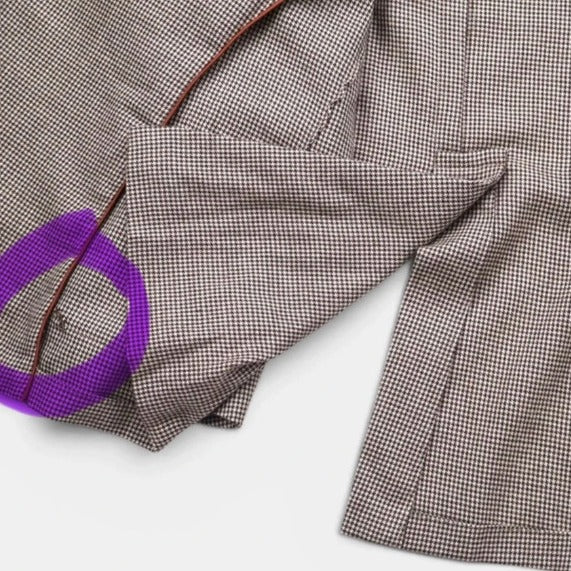 Loro Piana Beige/Brown Houndstooth Cashmere Jacket – pre-owned luxury menswear at Sanpetuna