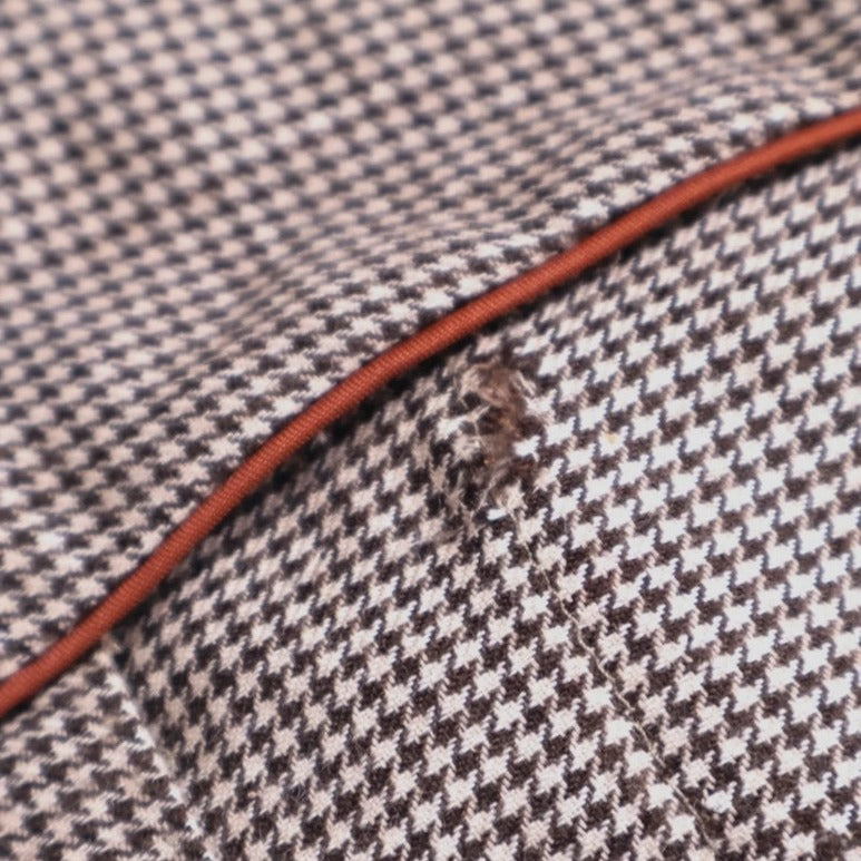Loro Piana Beige/Brown Houndstooth Cashmere Jacket – pre-owned luxury menswear at Sanpetuna