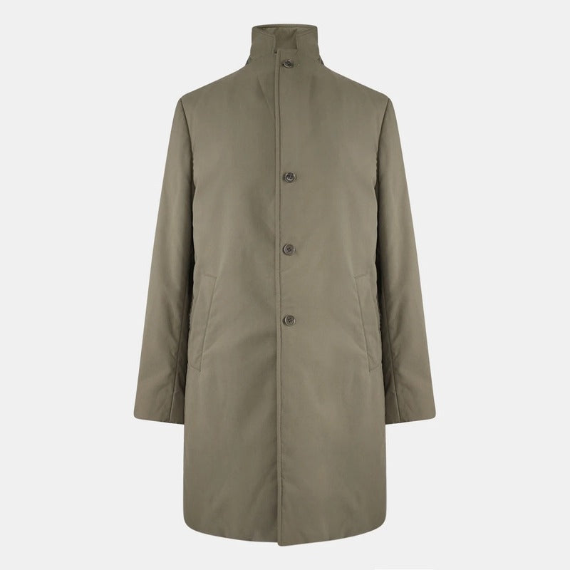 Loro Piana Green Quilted Wind-Stretch Trench Coat – pre-owned luxury menswear at Sanpetuna