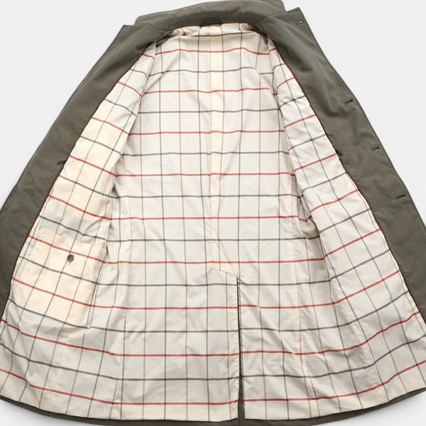 Loro Piana Green Quilted Wind-Stretch Trench Coat – pre-owned luxury menswear at Sanpetuna