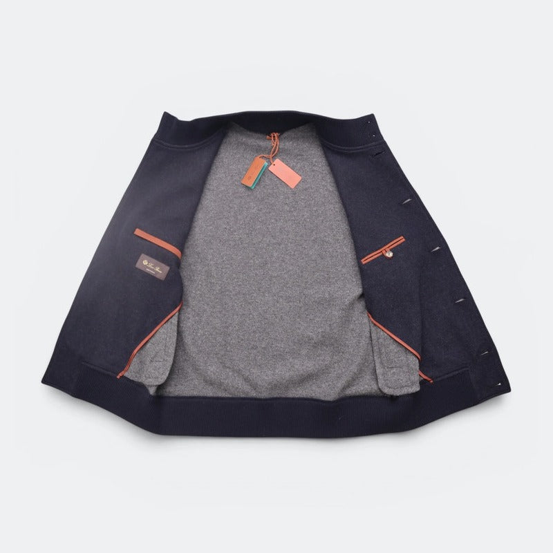 Loro Piana Navy Carry Cashmere Vest – pre-owned luxury menswear at Sanpetuna