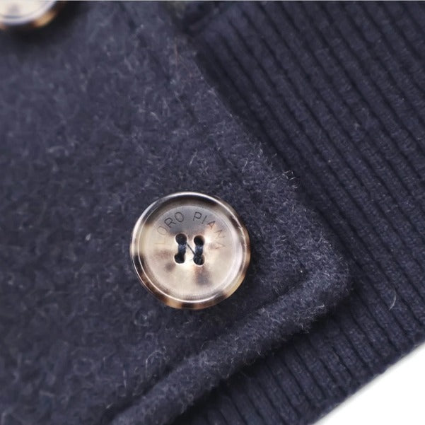 Loro Piana Navy Carry Cashmere Vest – pre-owned luxury menswear at Sanpetuna