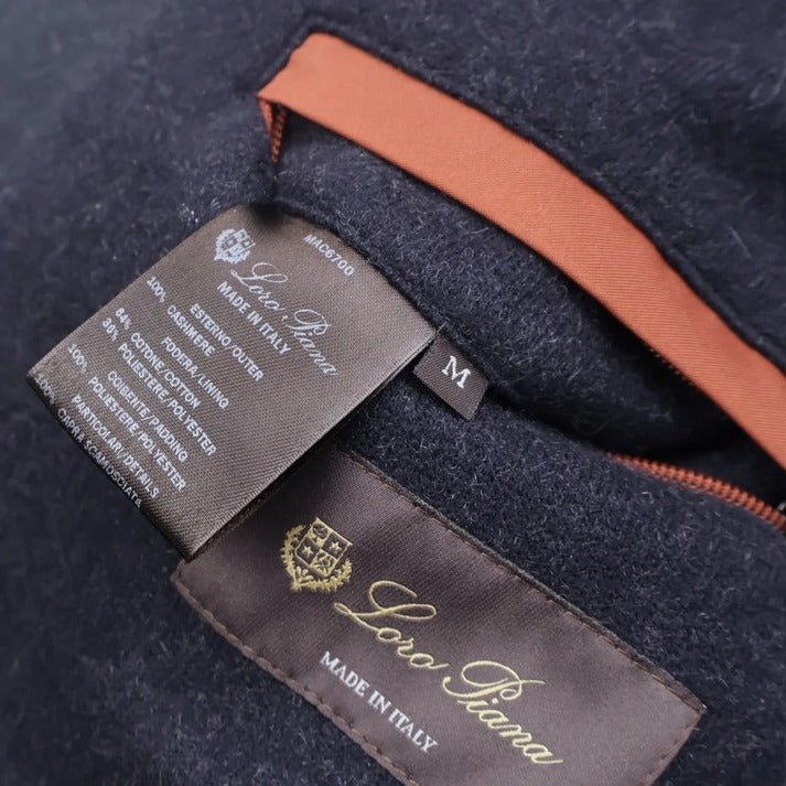 Loro Piana Navy Carry Cashmere Vest – pre-owned luxury menswear at Sanpetuna
