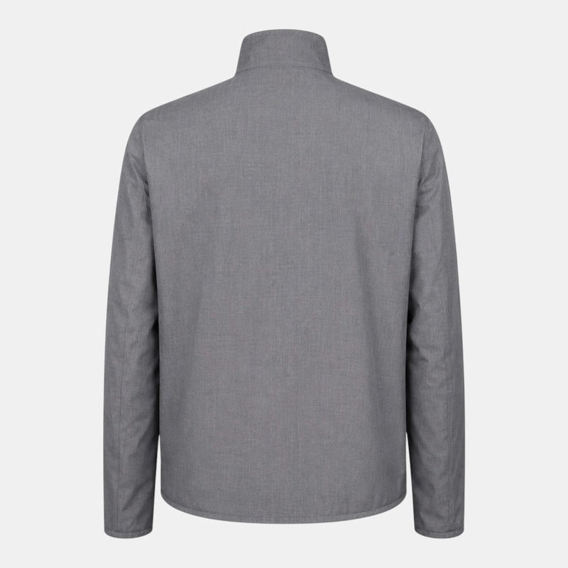 Loro Piana Black/Grey Kidskin Leather Reversible Bomber – pre-owned luxury menswear at Sanpetuna