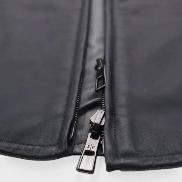 Loro Piana Black/Grey Kidskin Leather Reversible Bomber – pre-owned luxury menswear at Sanpetuna