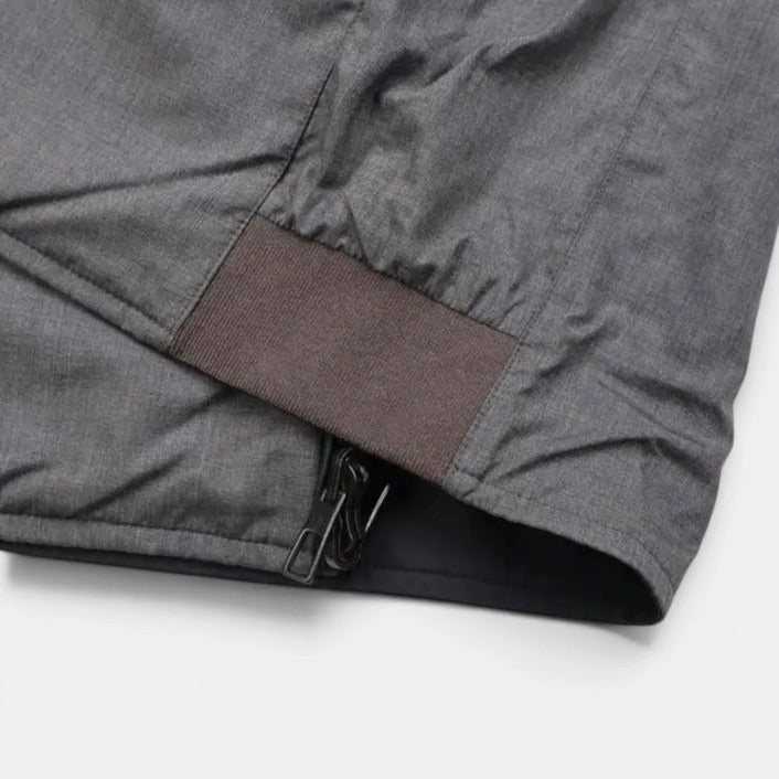 Loro Piana Black/Grey Kidskin Leather Reversible Bomber – pre-owned luxury menswear at Sanpetuna
