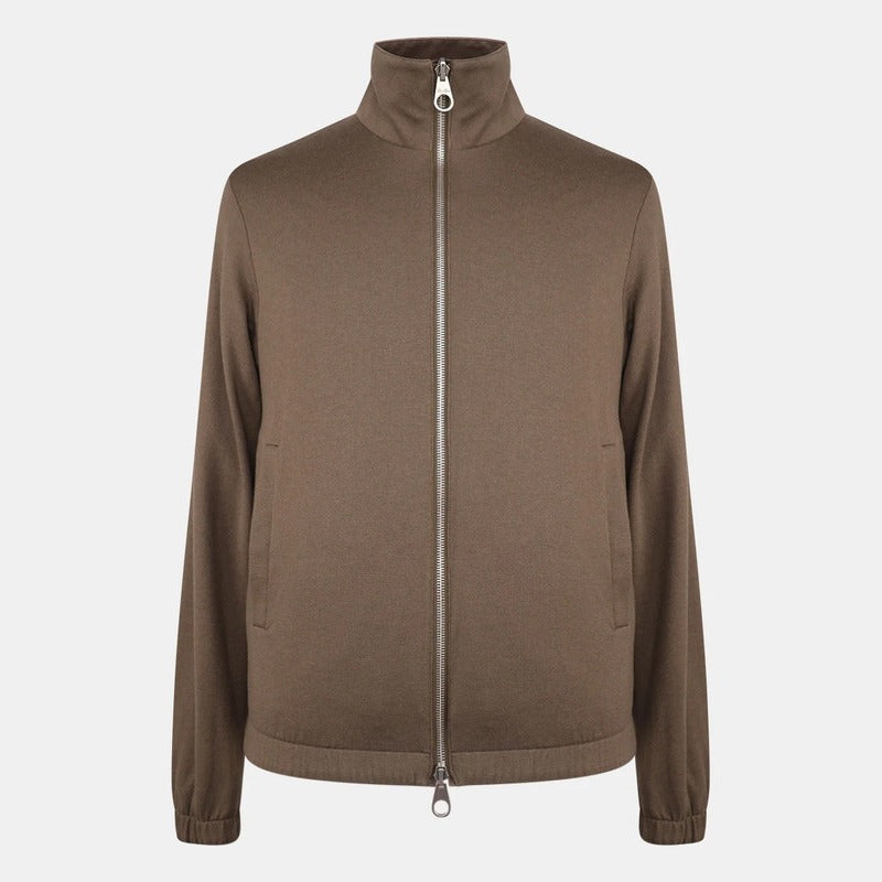 Loro Piana Brown Windmate Cashmere Bomber – pre-owned luxury menswear at Sanpetuna