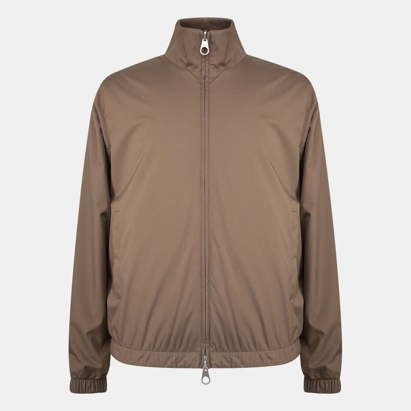 Loro Piana Brown Windmate Cashmere Bomber – pre-owned luxury menswear at Sanpetuna