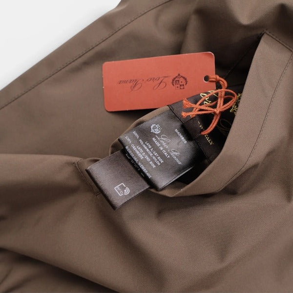 Loro Piana Brown Windmate Cashmere Bomber – pre-owned luxury menswear at Sanpetuna