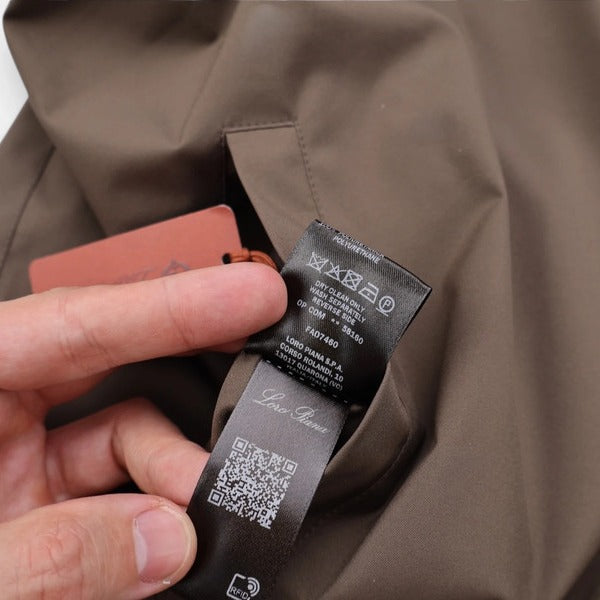 Loro Piana Brown Windmate Cashmere Bomber – pre-owned luxury menswear at Sanpetuna