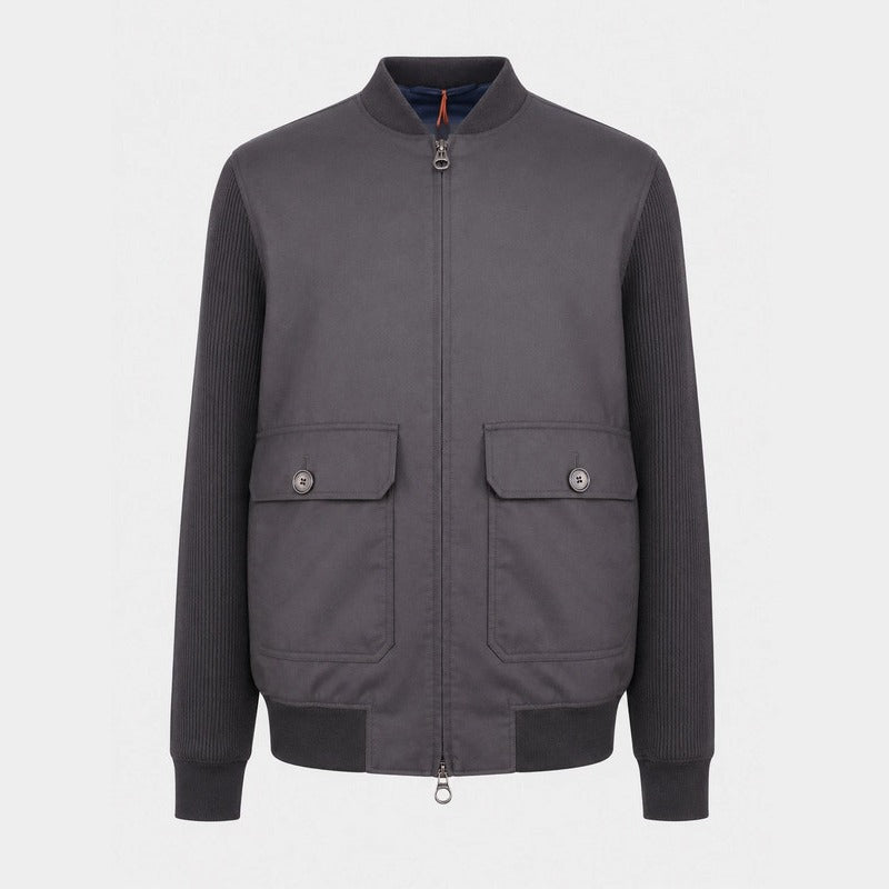 Loro Piana Black Vila Gift of Kings Wool Bomber – pre-owned luxury menswear at Sanpetuna