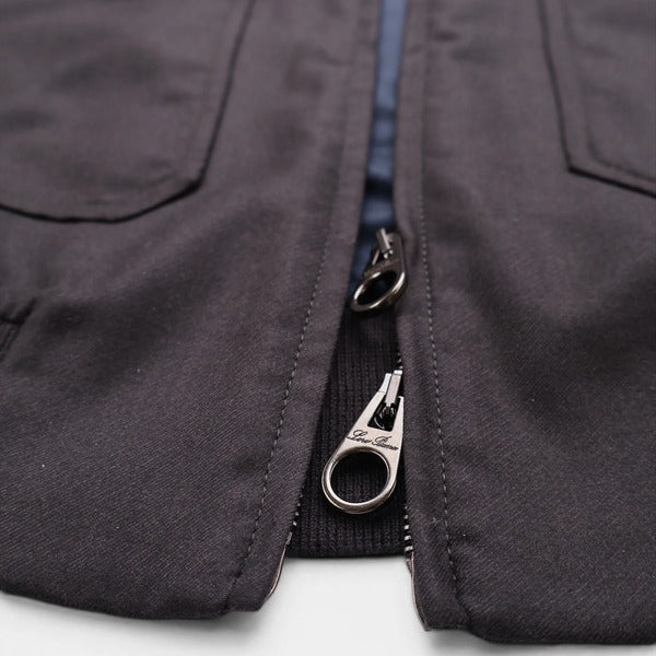 Loro Piana Black Vila Gift of Kings Wool Bomber – pre-owned luxury menswear at Sanpetuna