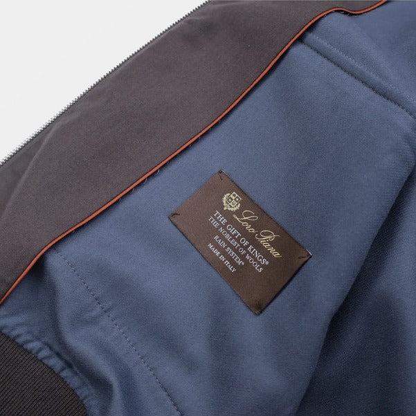 Loro Piana Black Vila Gift of Kings Wool Bomber – pre-owned luxury menswear at Sanpetuna