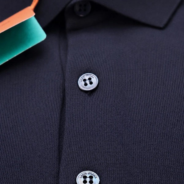 Loro Piana Navy Iconic Gift of Kings Wool Polo – pre-owned luxury menswear at Sanpetuna