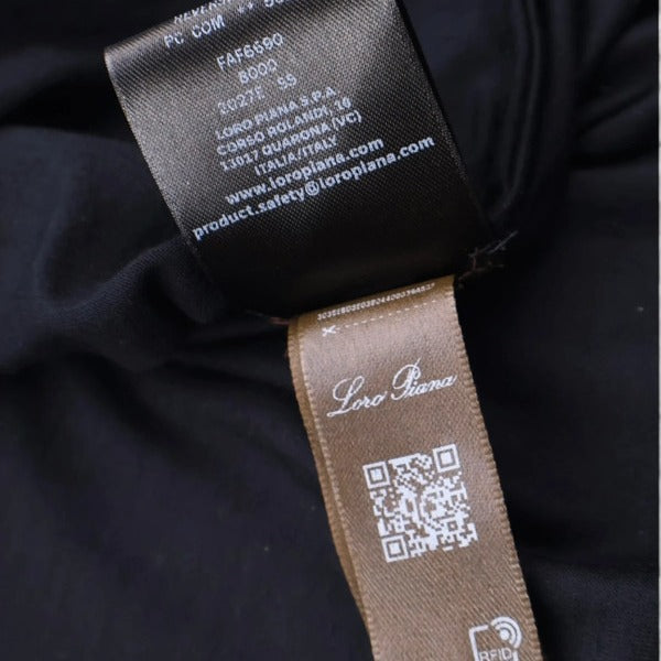 Loro Piana Black Como Gift of Kings Wool Polo – pre-owned luxury menswear at Sanpetuna