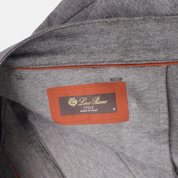 Loro Piana Grey City Trousers – pre-owned luxury menswear at Sanpetuna