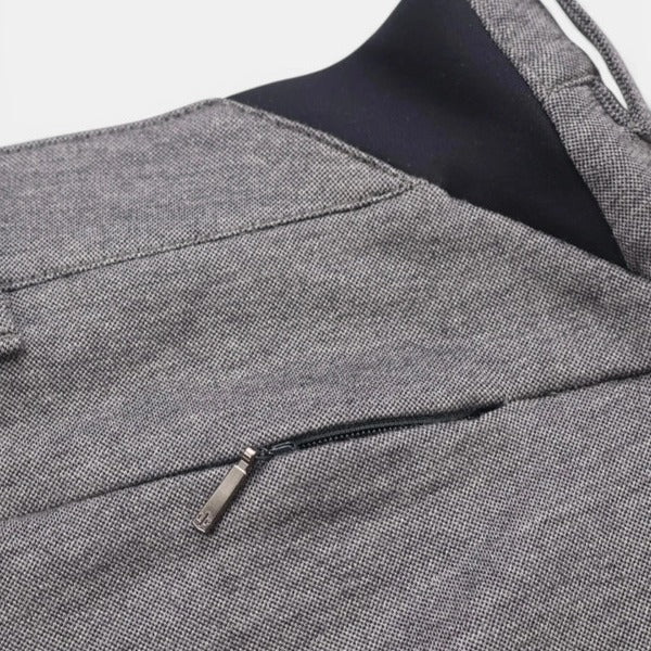 Loro Piana Grey City Trousers – pre-owned luxury menswear at Sanpetuna