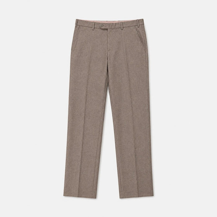 Beige Wool-Cashmere Classic Trousers