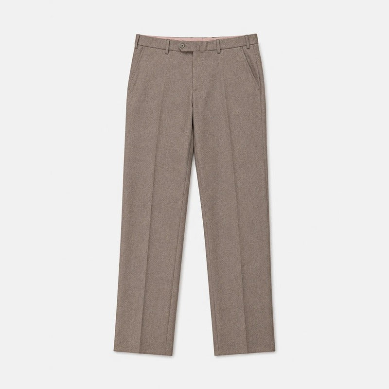 Loro Piana Beige Wool-Cashmere Classic Trousers – pre-owned luxury menswear at Sanpetuna