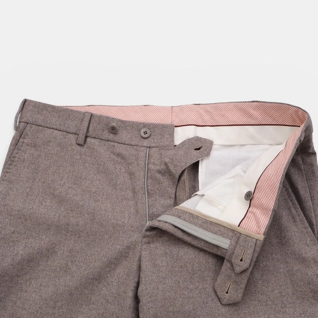 Loro Piana Beige Wool-Cashmere Classic Trousers – pre-owned luxury menswear at Sanpetuna