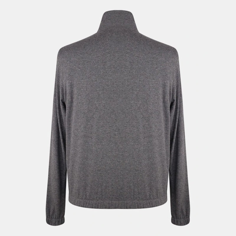 Loro Piana Green/Grey Windmate Cashmere Reversible Bomber – pre-owned luxury menswear at Sanpetuna