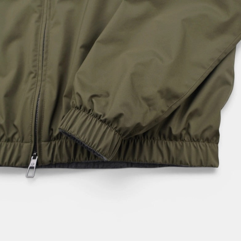 Loro Piana Green/Grey Windmate Cashmere Reversible Bomber – pre-owned luxury menswear at Sanpetuna