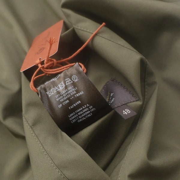 Loro Piana Green/Grey Windmate Cashmere Reversible Bomber – pre-owned luxury menswear at Sanpetuna