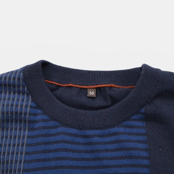Loro Piana Navy Gift of Kings Wool Sweater – pre-owned luxury menswear at Sanpetuna