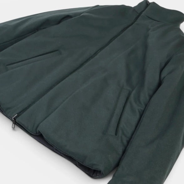 Loro Piana Navy/Green Keiss Cashmere Reversible Coat – pre-owned luxury menswear at Sanpetuna